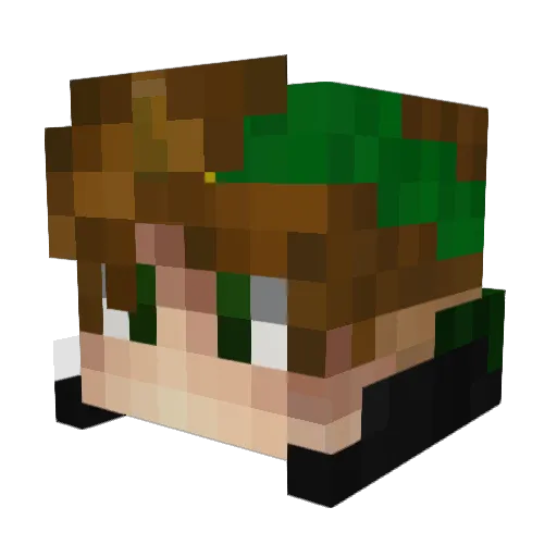 Grathnor Minecraft avatar head, 3D render