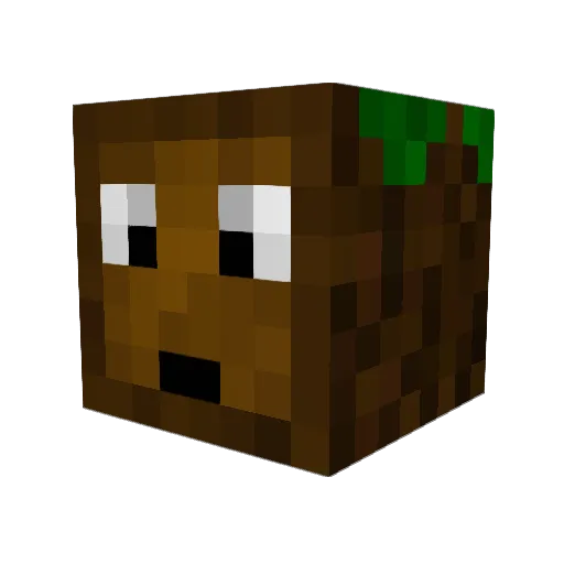 Graubaum_ Minecraft avatar head, 3D render