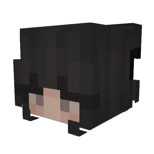 GrauerBob Minecraft avatar head, 3D render