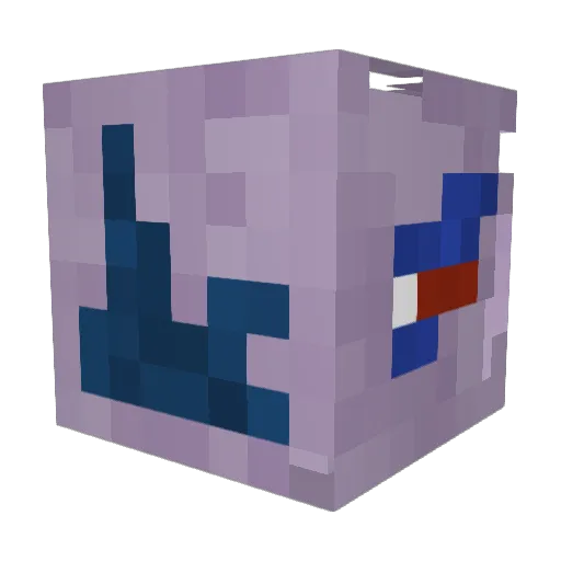 Grauet27 Minecraft avatar head, 3D render