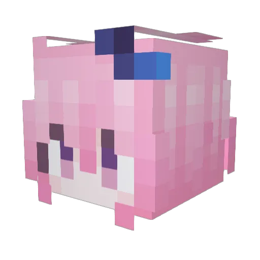 Graupnir Minecraft avatar head, 3D render