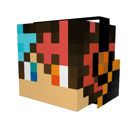 Grave1473 Minecraft avatar head, 3D render