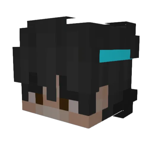 GraveList Minecraft avatar head, 3D render