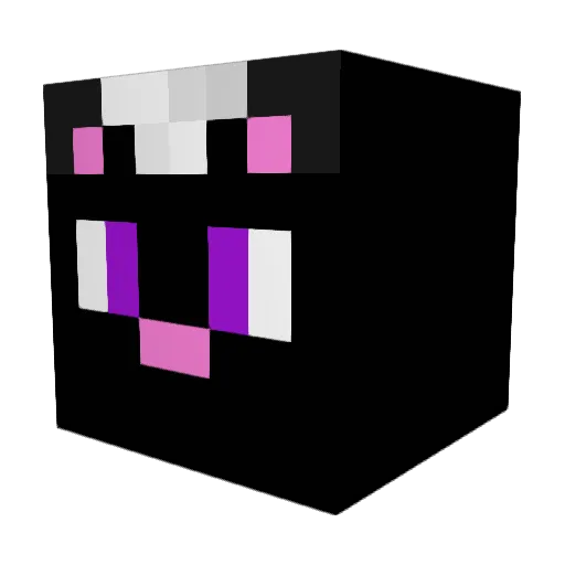GraveSkunk Minecraft avatar head, 3D render