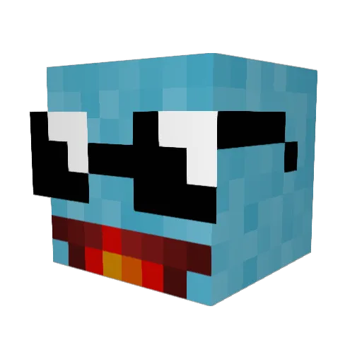 GraveZoo Minecraft avatar head, 3D render
