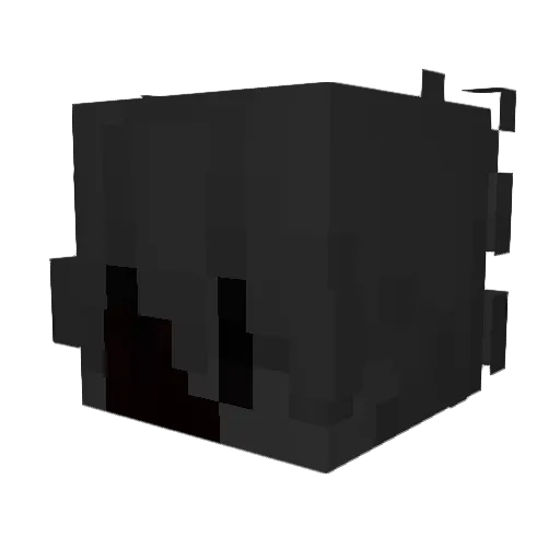Gravemane_ Minecraft avatar head, 3D render