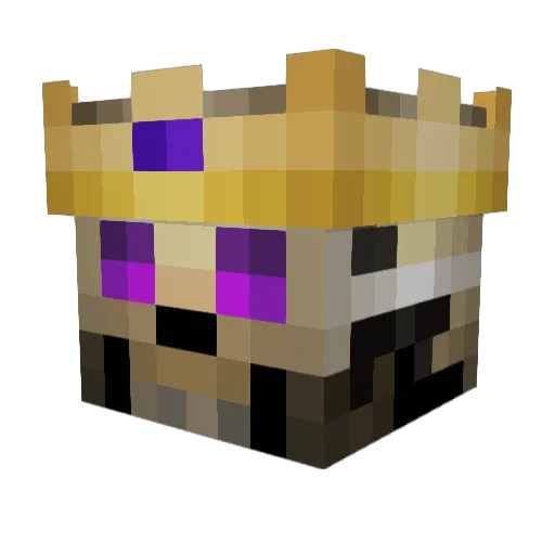 Gravemind34 Minecraft avatar head, 3D render