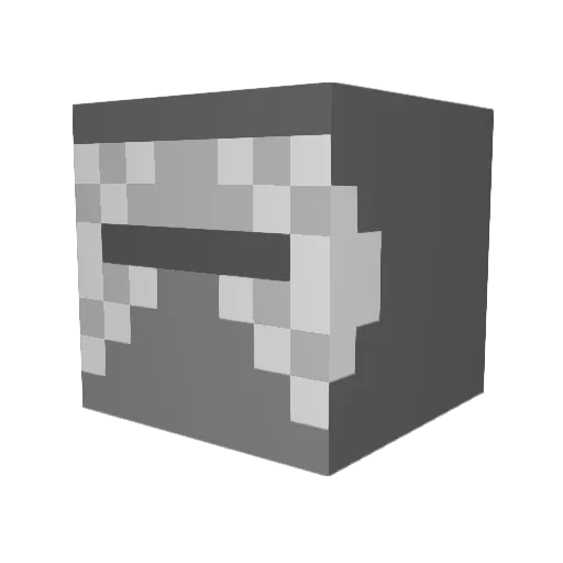 Graves44 Minecraft avatar head, 3D render