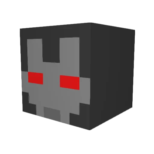 Gravetrack Minecraft avatar head, 3D render