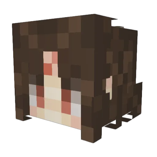 GraveyGravvy Minecraft avatar head, 3D render