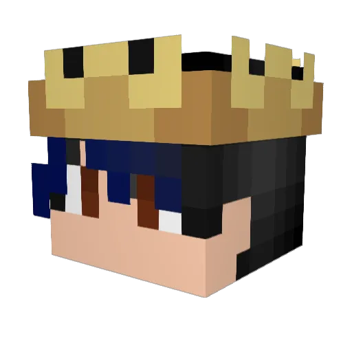 GraviT8_S1 Minecraft avatar head, 3D render