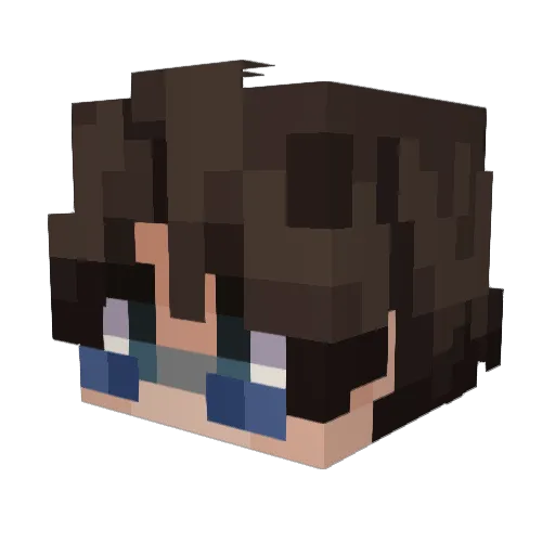 GravidBone Minecraft avatar head, 3D render