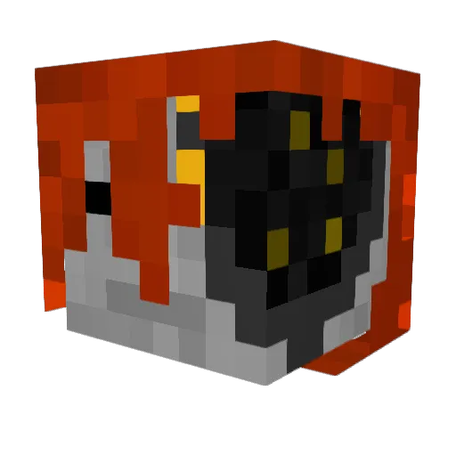 Gravitice Minecraft avatar head, 3D render