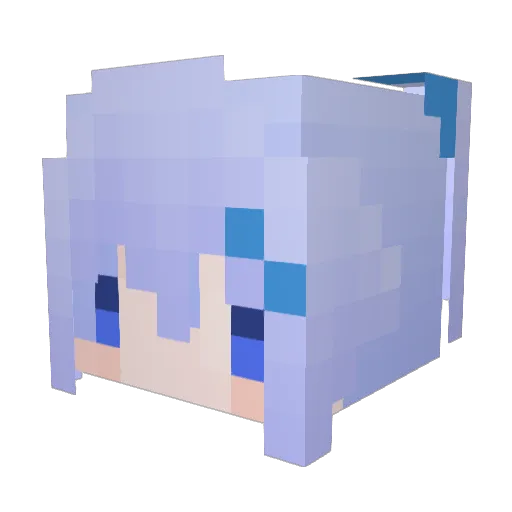 GravityWars Minecraft avatar head, 3D render