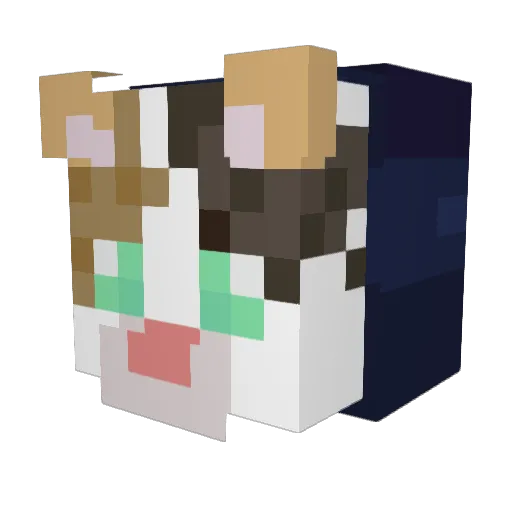 GravityZone Minecraft avatar head, 3D render