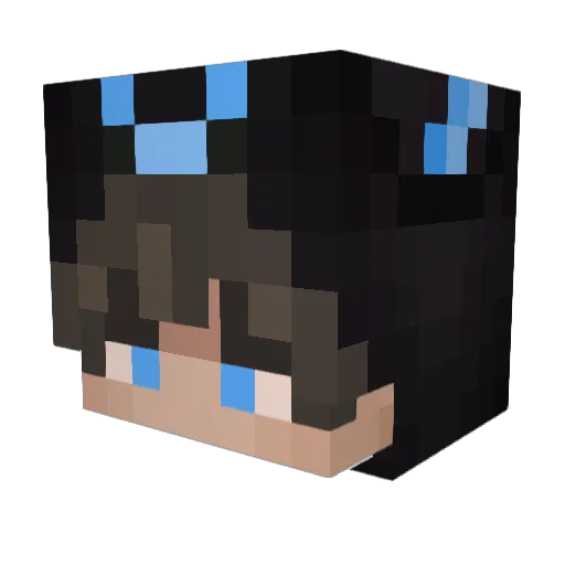Gravity_GG Minecraft avatar head, 3D render