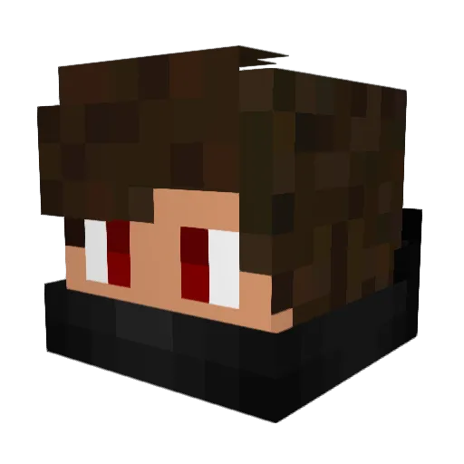 GravitylT Minecraft avatar head, 3D render