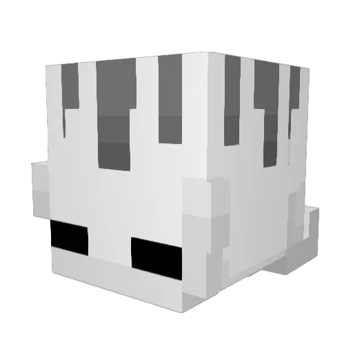 Gravst Minecraft avatar head, 3D render