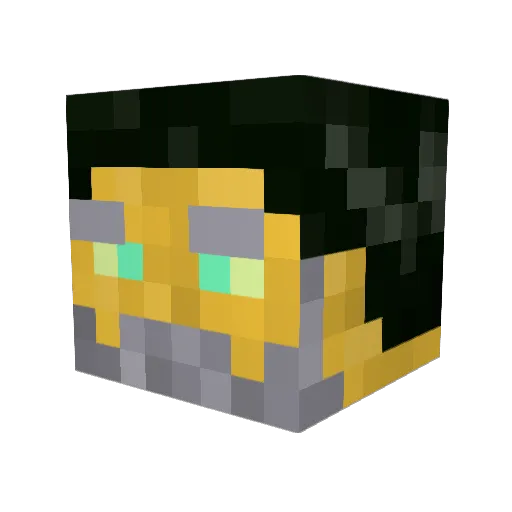 Gravy009 Minecraft avatar head, 3D render