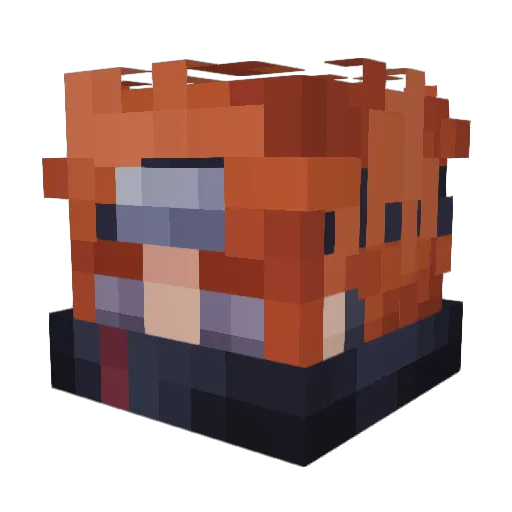 GravyTheGamer Minecraft avatar head, 3D render