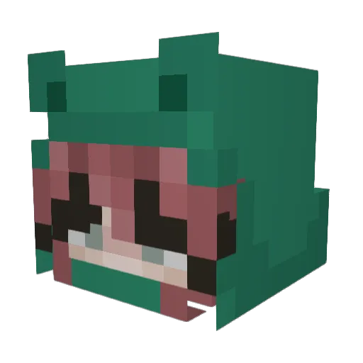 Gravy_Grace Minecraft avatar head, 3D render