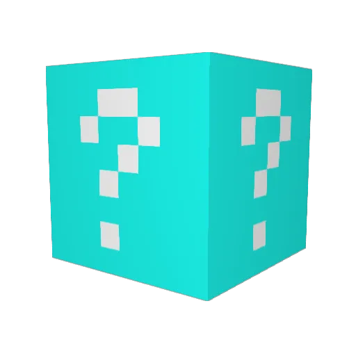 Grawmpy Minecraft avatar head, 3D render