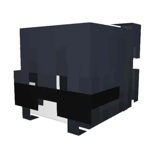 GrayIsBad Minecraft avatar head, 3D render