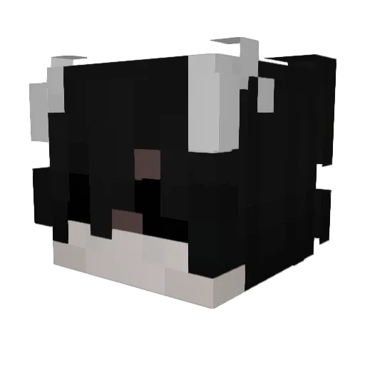 GrayIy Minecraft avatar head, 3D render