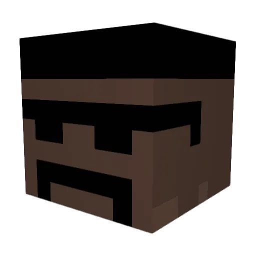 GrayJax Minecraft avatar head, 3D render