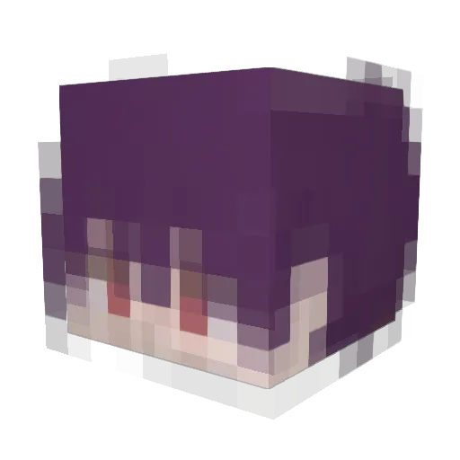 GrayLiam Minecraft avatar head, 3D render
