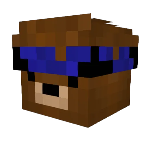 GrayMan66 Minecraft avatar head, 3D render