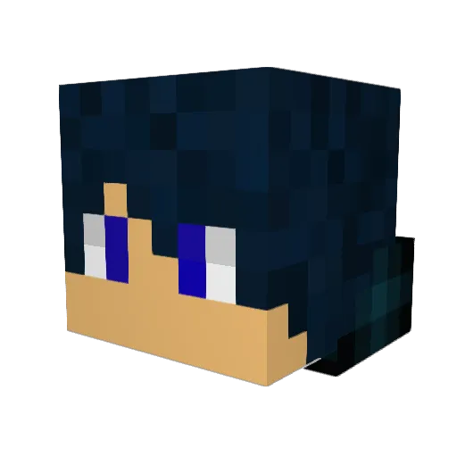 GrayRezz Minecraft avatar head, 3D render