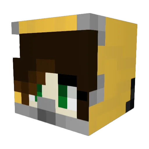 GrayTheDon Minecraft avatar head, 3D render