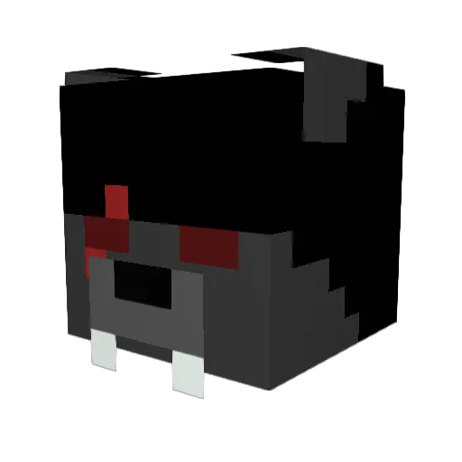 GrayWolf0507 Minecraft avatar head, 3D render