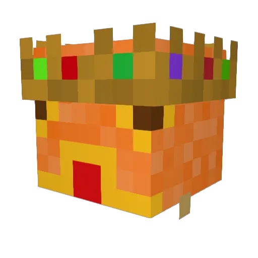 Gray_Buddah Minecraft avatar head, 3D render