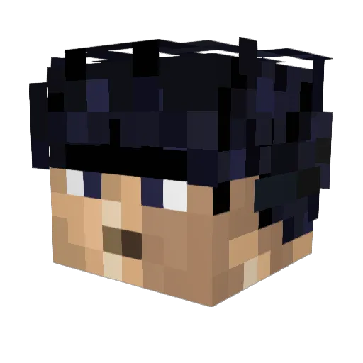 Grayknight11 Minecraft avatar head, 3D render