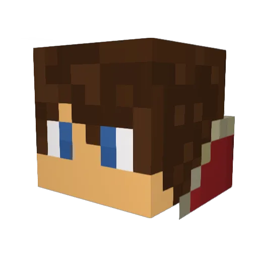 Grayo80 Minecraft avatar head, 3D render