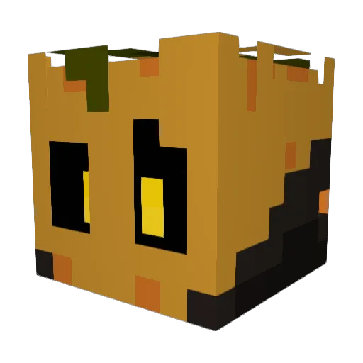 Grayokai Minecraft avatar head, 3D render