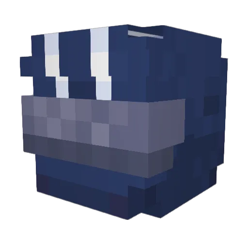 GraysenA Minecraft avatar head, 3D render