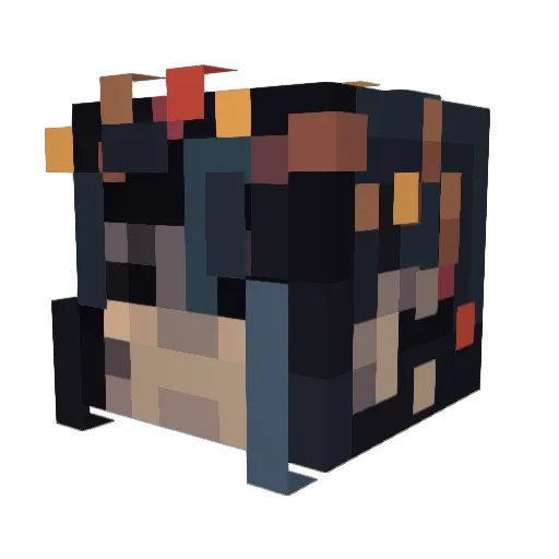 Graysi3 Minecraft avatar head, 3D render