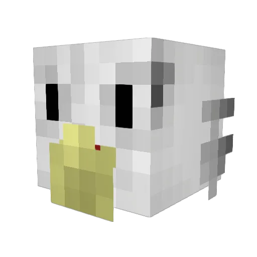 GreF0n Minecraft avatar head, 3D render