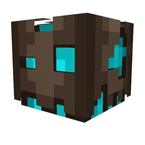 GreWo Minecraft avatar head, 3D render