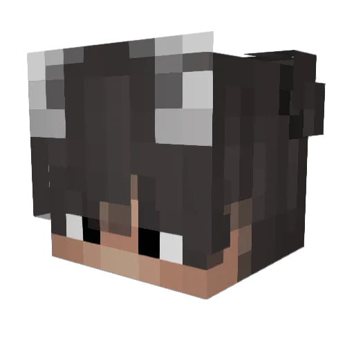 Greanix Minecraft avatar head, 3D render