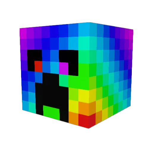 Greaper_ Minecraft avatar head, 3D render