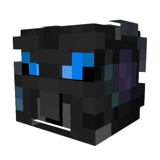 Greapple Minecraft avatar head, 3D render