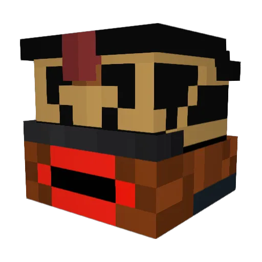 GreaseGamer Minecraft avatar head, 3D render