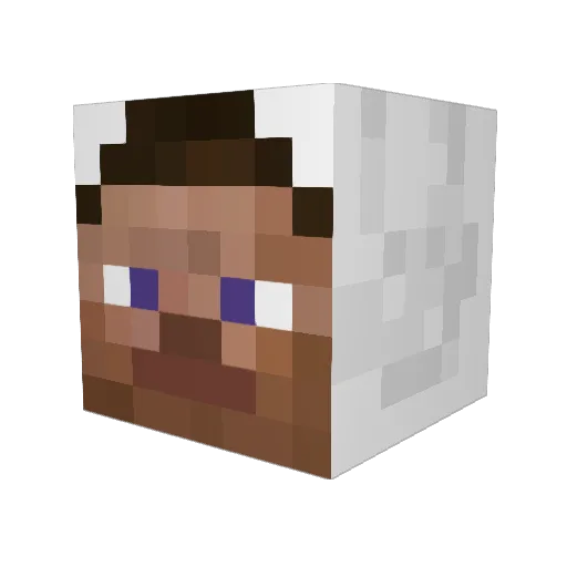 GreaseMolder Minecraft avatar head, 3D render