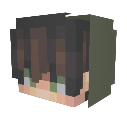 GreaseX_ray Minecraft avatar head, 3D render