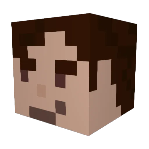 Grease_Baby Minecraft avatar head, 3D render