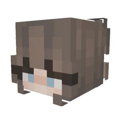 Grease_Princess Minecraft avatar head, 3D render